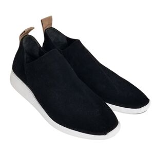 Via Spiga Marlow Black Suede Slip-On Sneakers Size 8.5M